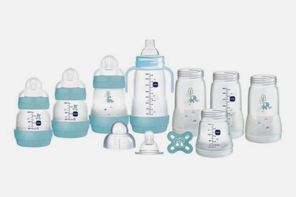 MAM Easy Start Anti-Colic Small Bottle Set in blue colour.